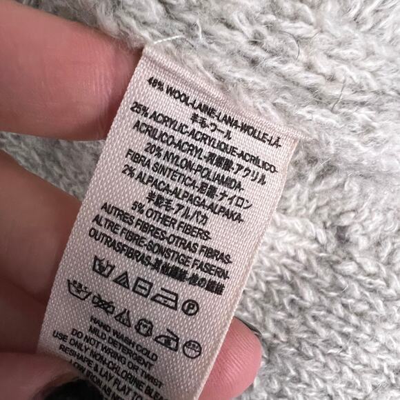 Free People Nordic Nights Cable Knit Sweater Dress Size Medium - Picture 10 of 10